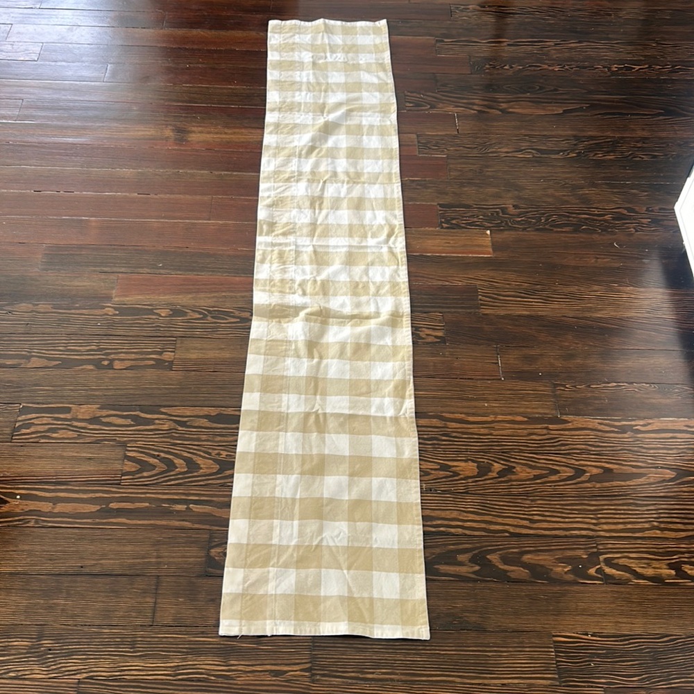 Window Valance Curtain Gingham 100% cotton one piece